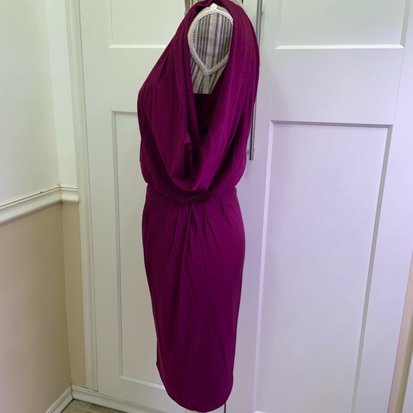 Moda International One-Shoulder Belted Dress. - Picture 5 of 11